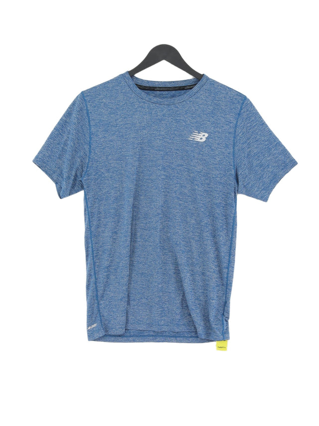 New Balance Men's T-Shirt S Blue 100% Other
