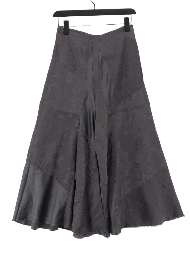 Jigsaw Women's Maxi Skirt UK 8 Grey 100% Silk