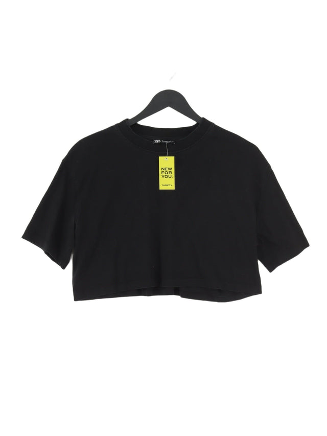 Zara Women's T-Shirt M Black 100% Other