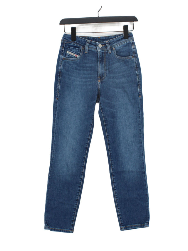 Diesel Women's Jeans W 24 in Blue Cotton with Elastane