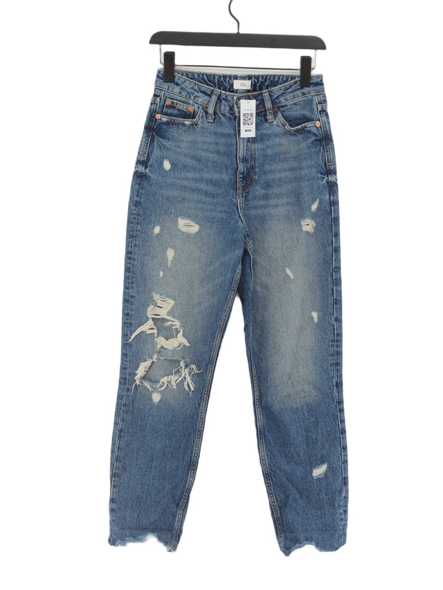 River Island Women's Jeans UK 8 Blue 100% Cotton