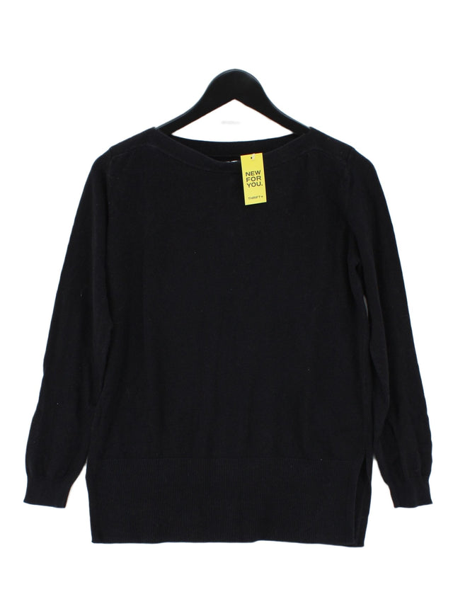 La Redoute Women's Top S Black Cotton with Cashmere