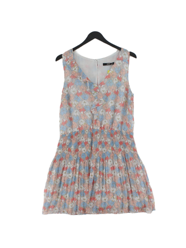 Oasis Women's Midi Dress UK 12 Multi 100% Polyester