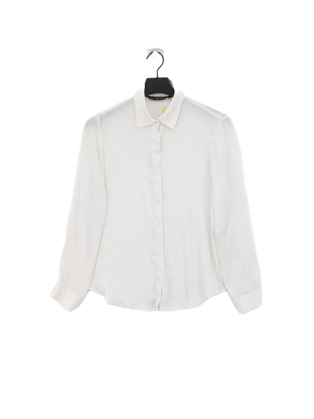 Zara Basic Women's Shirt S White 100% Other