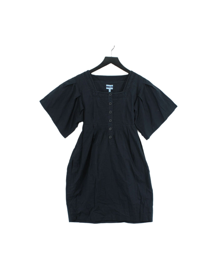 Oasis Women's Midi Dress UK 10 Blue 100% Cotton