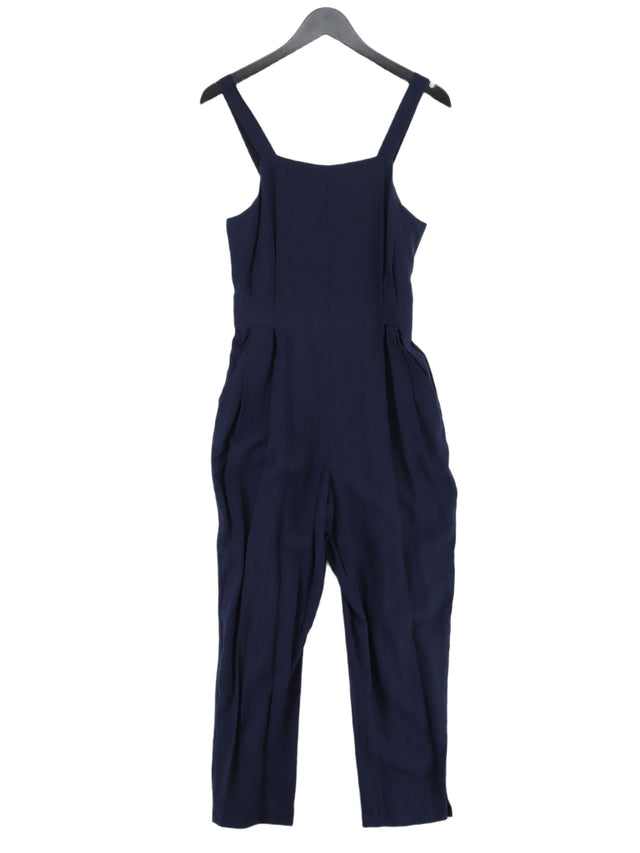 Whistles Women's Jumpsuit UK 12 Blue Viscose with Polyamide