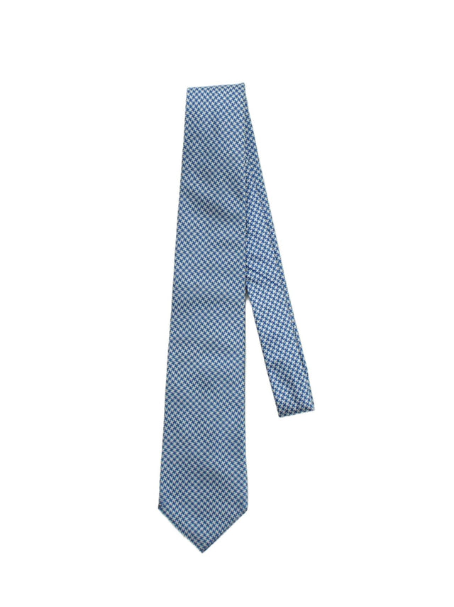 Charles Tyrwhitt Men's Tie Blue 100% Silk