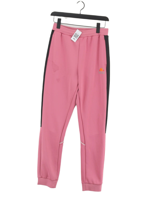 Ellesse Women's Sports Bottoms UK 12 Pink Polyester with Elastane