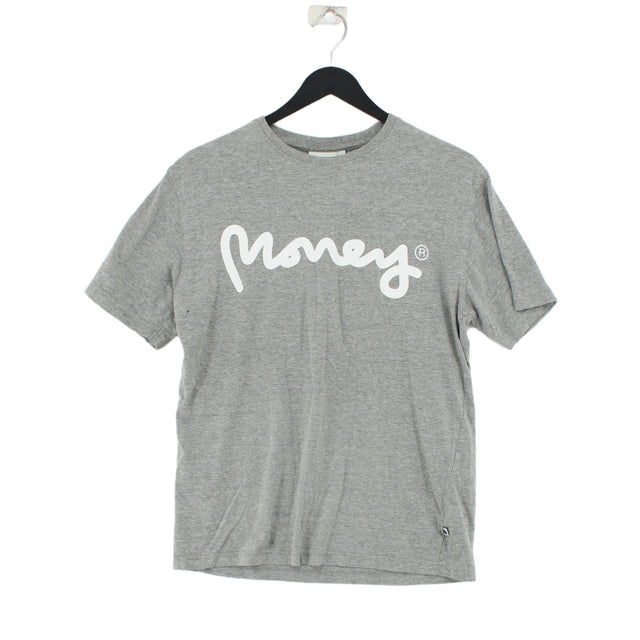 Money Men's T-Shirt M Grey 100% Cotton