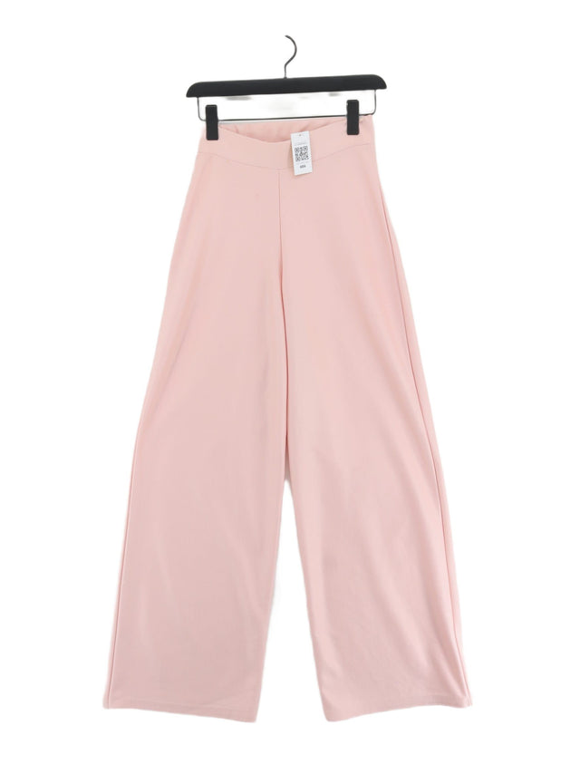 In The Style Women's Trousers UK 8 Pink Elastane with Polyester