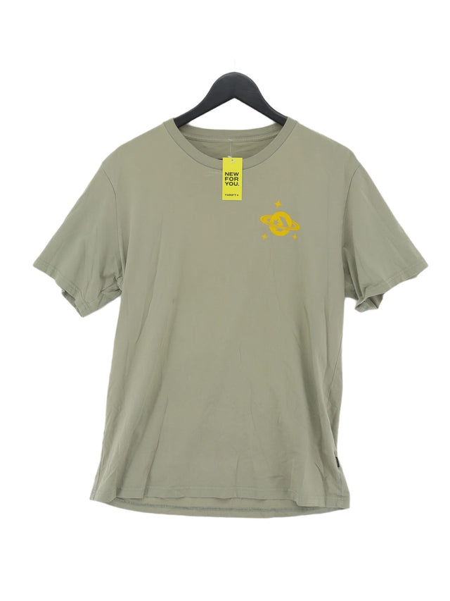 Converse Men's T-Shirt L Green 100% Cotton