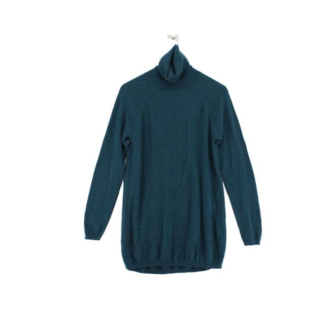 South Coast Women's Jumper UK 10 Blue Wool with Cashmere, Nylon