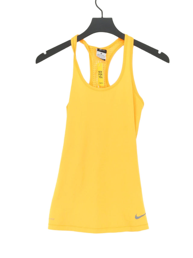 Nike Women's T-Shirt XS Orange 100% Polyester