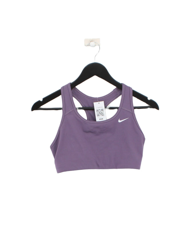Nike Women's T-Shirt M Purple Polyester with Elastane