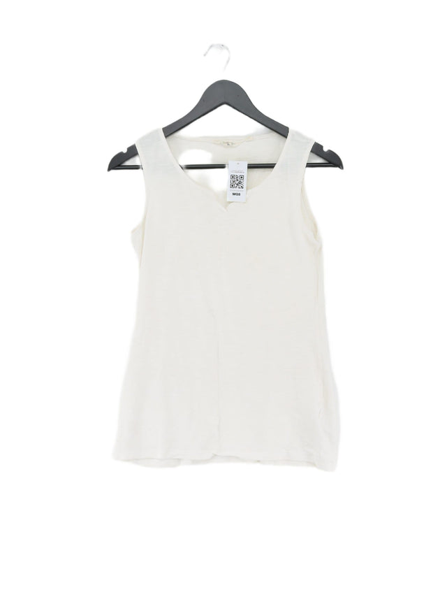 Seasalt Women's T-Shirt UK 8 White 100% Cotton