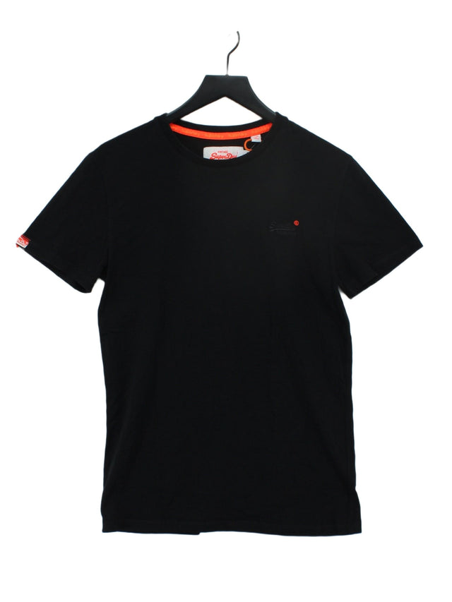 Superdry Women's T-Shirt M Black 100% Cotton