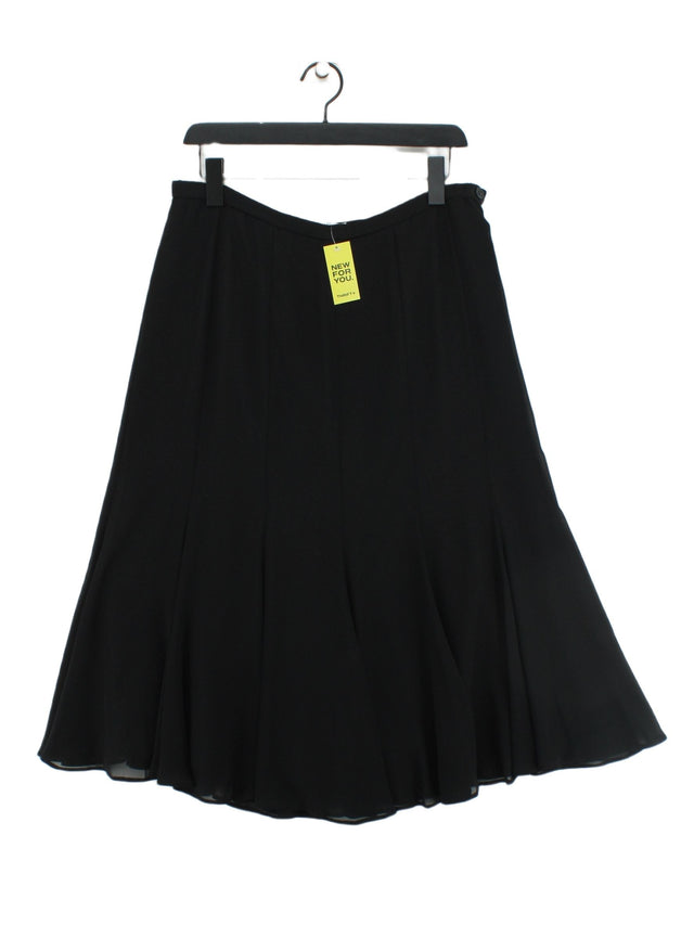 Gina Bacconi Women's Maxi Skirt UK 16 Black 100% Polyester