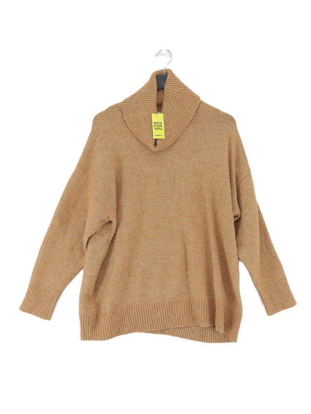 MNG Women's Jumper S Brown Polyester with Elastane