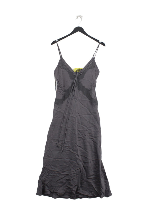 Zara Women's Maxi Dress S Grey 100% Viscose