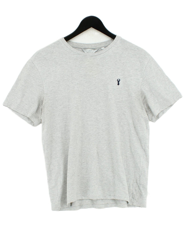 Next Men's T-Shirt M Grey 100% Cotton