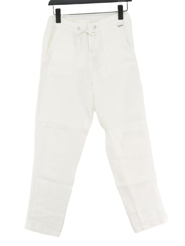 Joules Women's Suit Trousers UK 8 White 100% Other