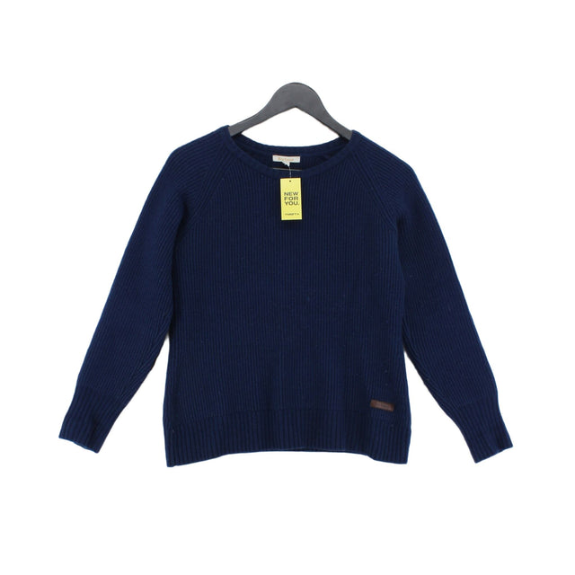 Barbour Men's Jumper Chest: 12 in Blue Wool with Cotton