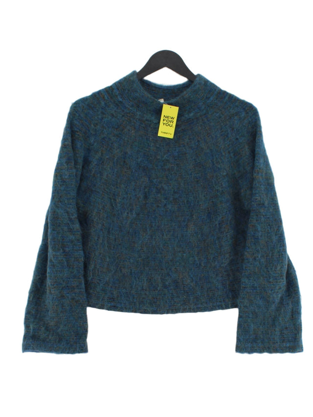 Uniqlo Women's Jumper S Blue Wool with Polyester