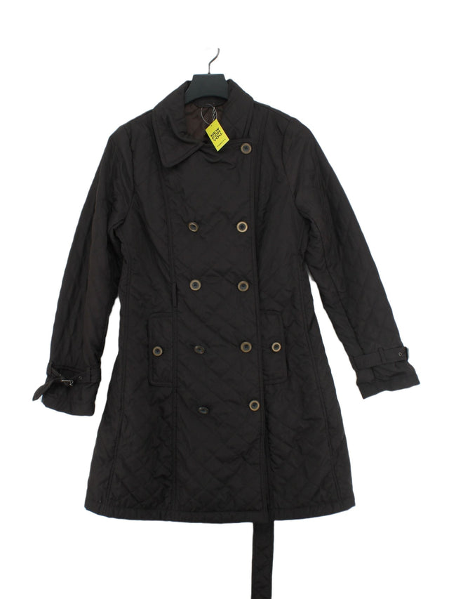 Crew Clothing Women's Coat UK 10 Black 100% Polyester