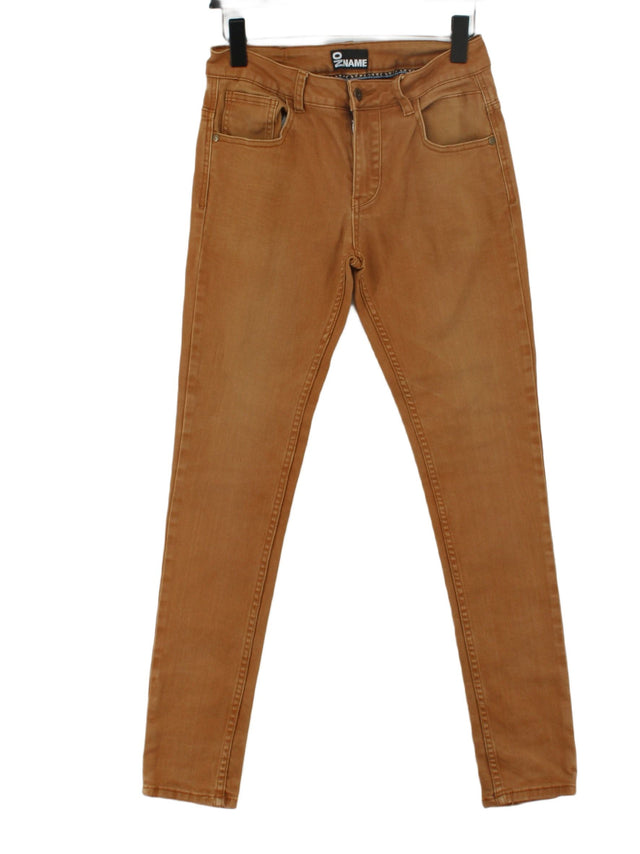 No Name Women's Jeans W 29 in Brown Cotton with Elastane