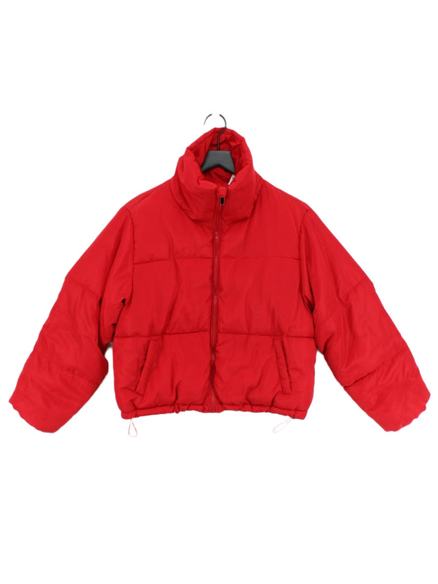 Brave Soul Women's Coat UK 8 Red 100% Polyester