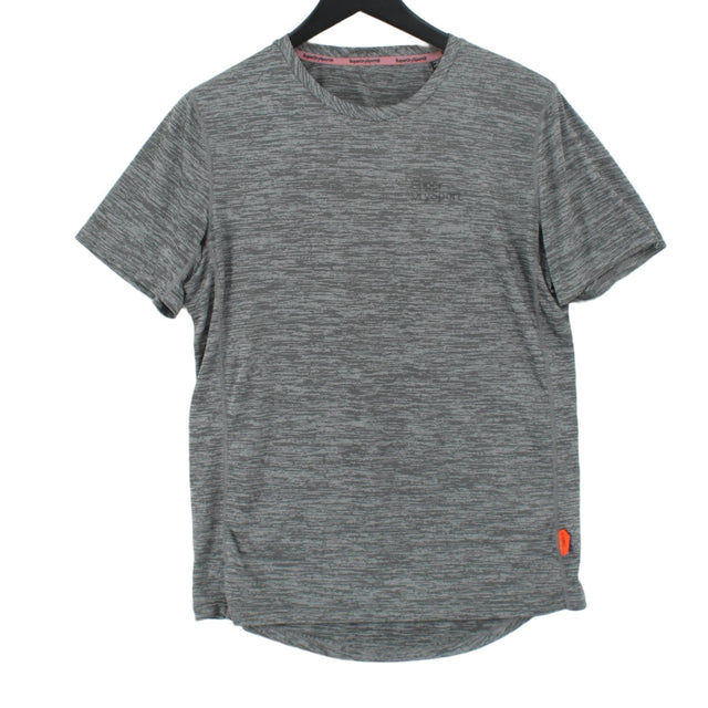 Superdry Women's T-Shirt L Grey 100% Polyester