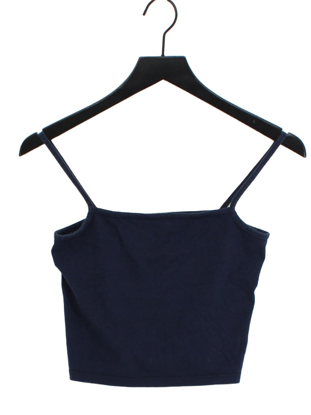Brandy Melville Women's T-Shirt XS Blue Cotton with Elastane