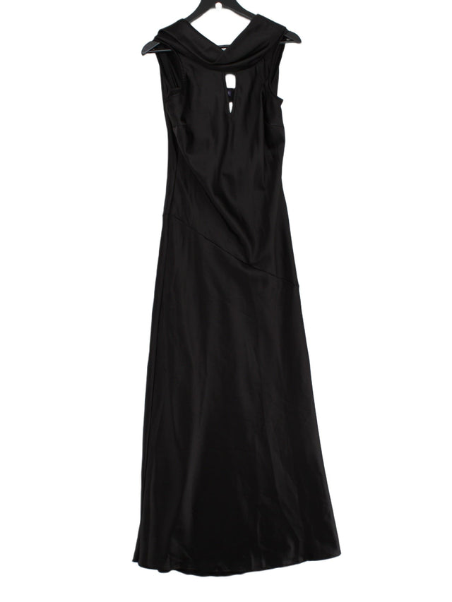 Hotsquash Women's Maxi Dress UK 10 Black Polyester with Elastane