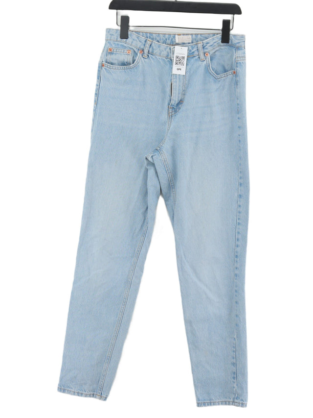 Topshop Men's Jeans W 30 in Blue Cotton with Polyester