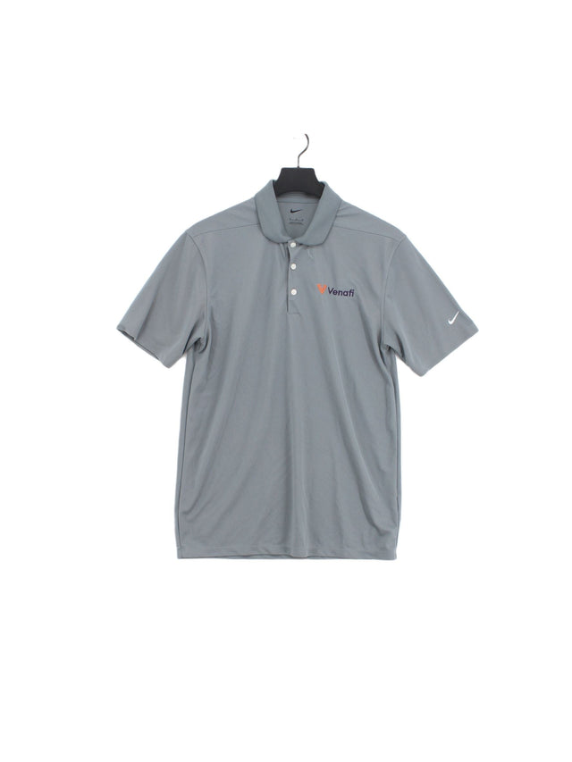 Nike Men's Polo M Grey Cotton with Polyester