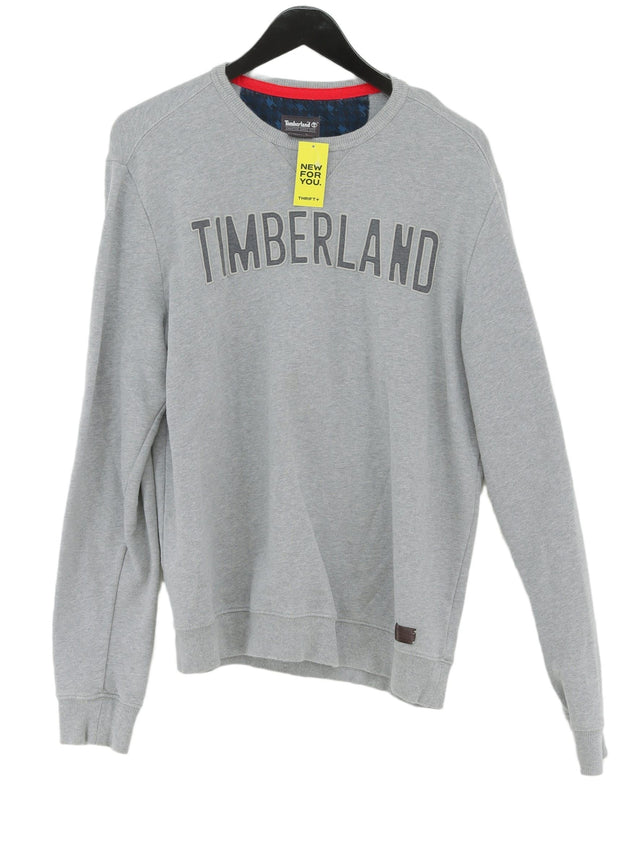 Timberland Men's Hoodie M Grey 100% Other