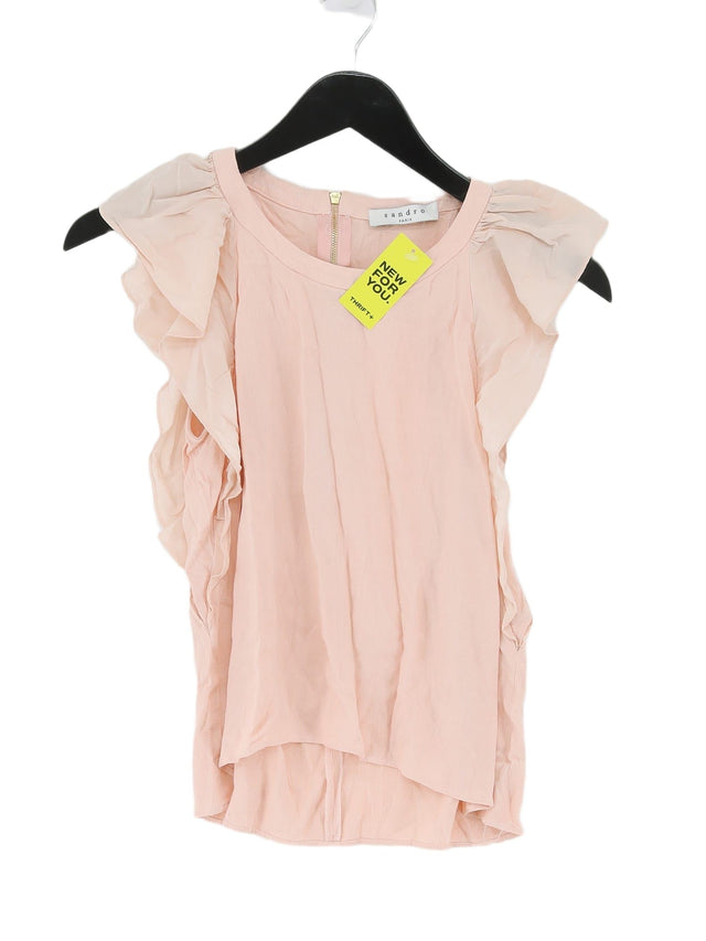 Sandro Women's Top S Pink 100% Other