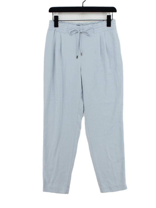 Zara Women's Suit Trousers S Blue 100% Polyester