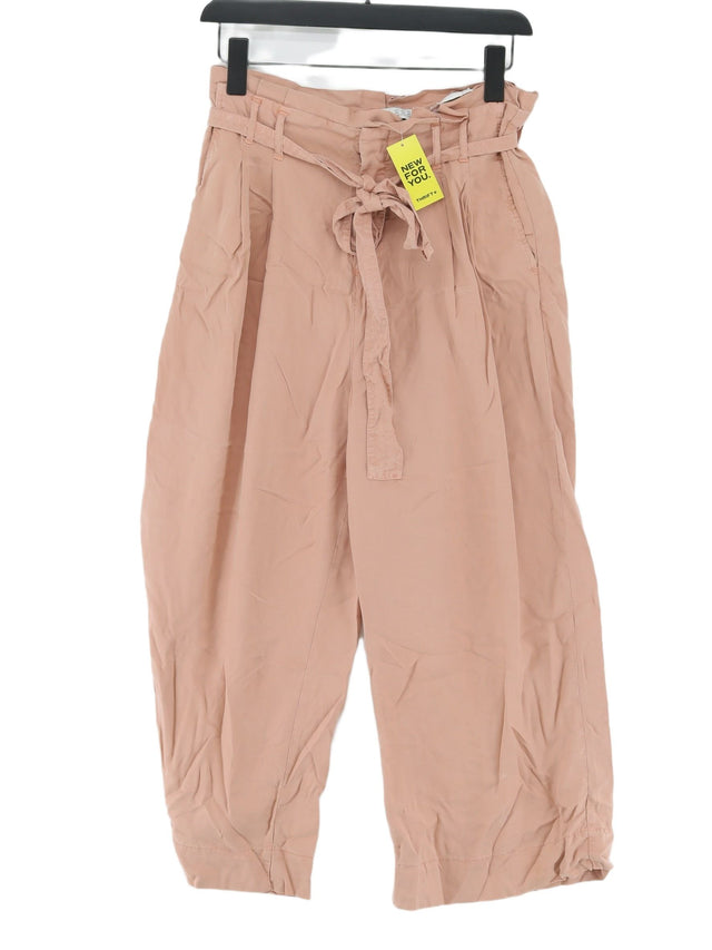 Zara Women's Trousers UK 8 Pink 100% Other