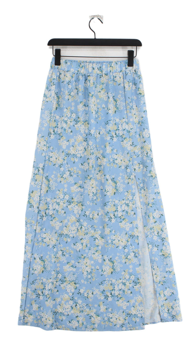 In The Style Women's Maxi Skirt UK 8 Blue 100% Polyester