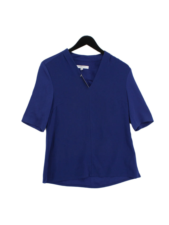 L.K. Bennett Women's Top UK 8 Blue Other with Polyester