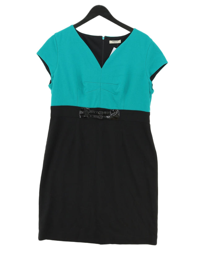 Precis Women's Midi Dress UK 18 Black Polyester with Elastane, Viscose