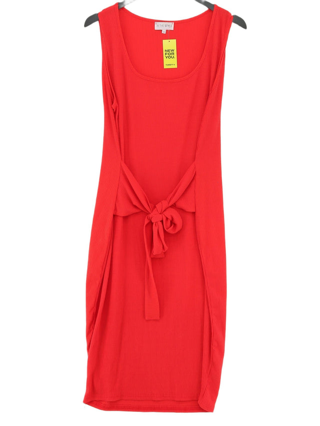 In The Style Women's Midi Dress UK 20 Red Polyester with Elastane, Viscose