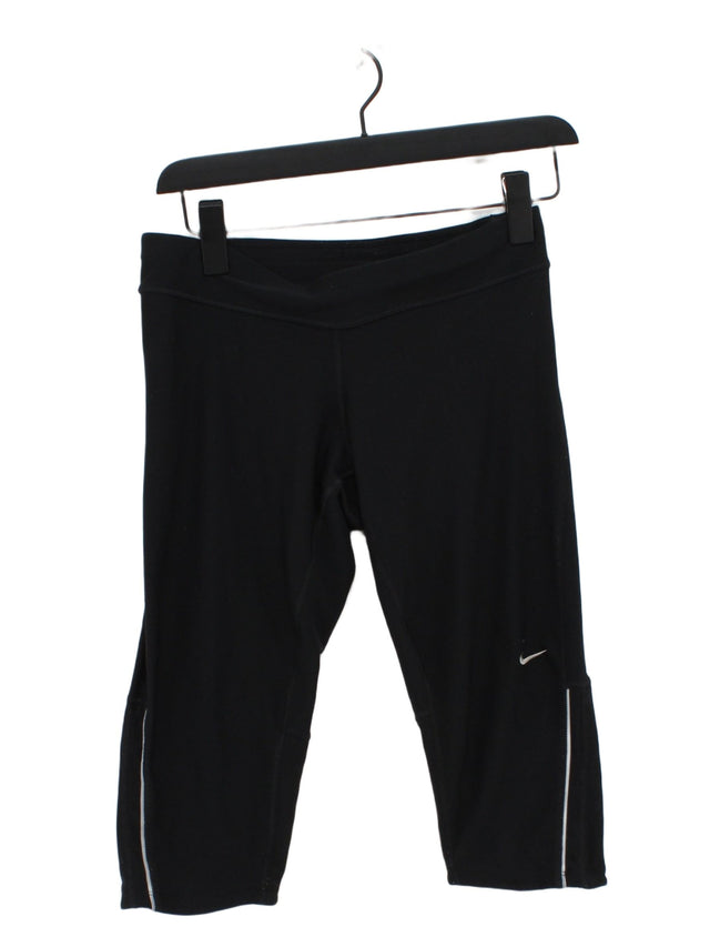 Nike Women's Sports Bottoms S Black Polyester with Elastane
