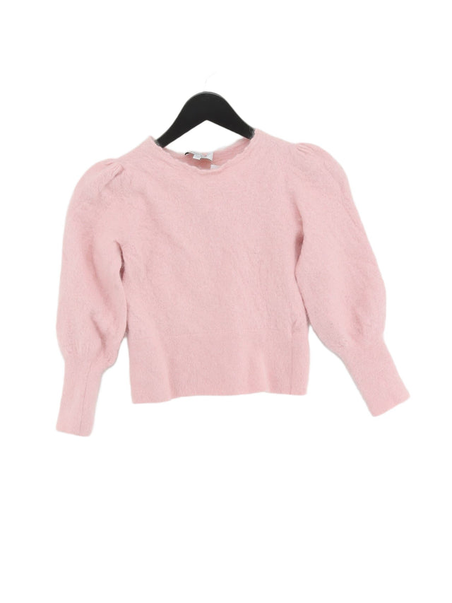 & Other Stories Women's Top S Pink Wool with Other