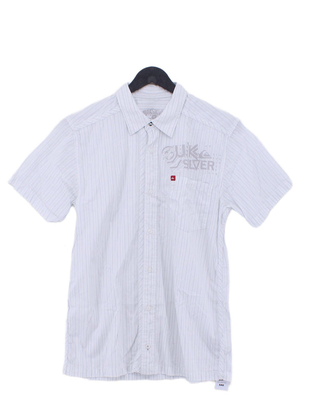 Quiksilver Men's Shirt Chest: 16 in White Other with Cotton