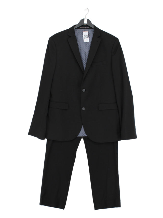 Next Men's Two Piece Suit Chest: 42 in Black