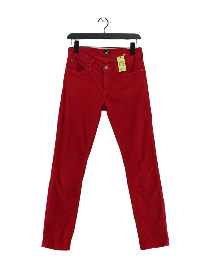 Lee Women's Jeans W 29 in; L 31 in Red 100% Cotton