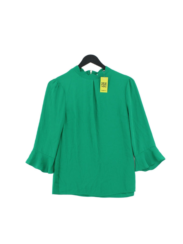 Oasis Women's Blouse UK 8 Green 100% Polyester