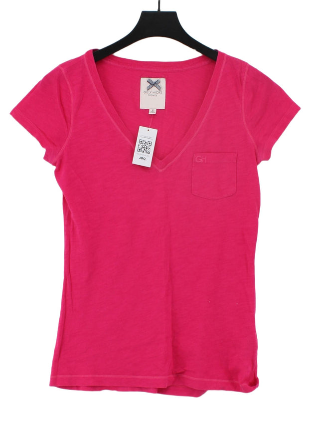 Gilly Hicks Women's T-Shirt M Pink 100% Cotton